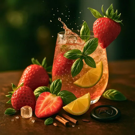 STRAWBERRY BASIL SPRITZ